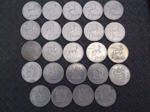 24 X 1977  R1 COINS SOUTH AFRICA
